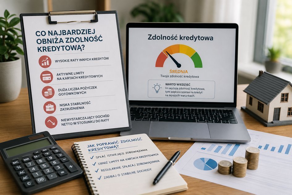 Co najbardziej obniża zdolność kredytową?