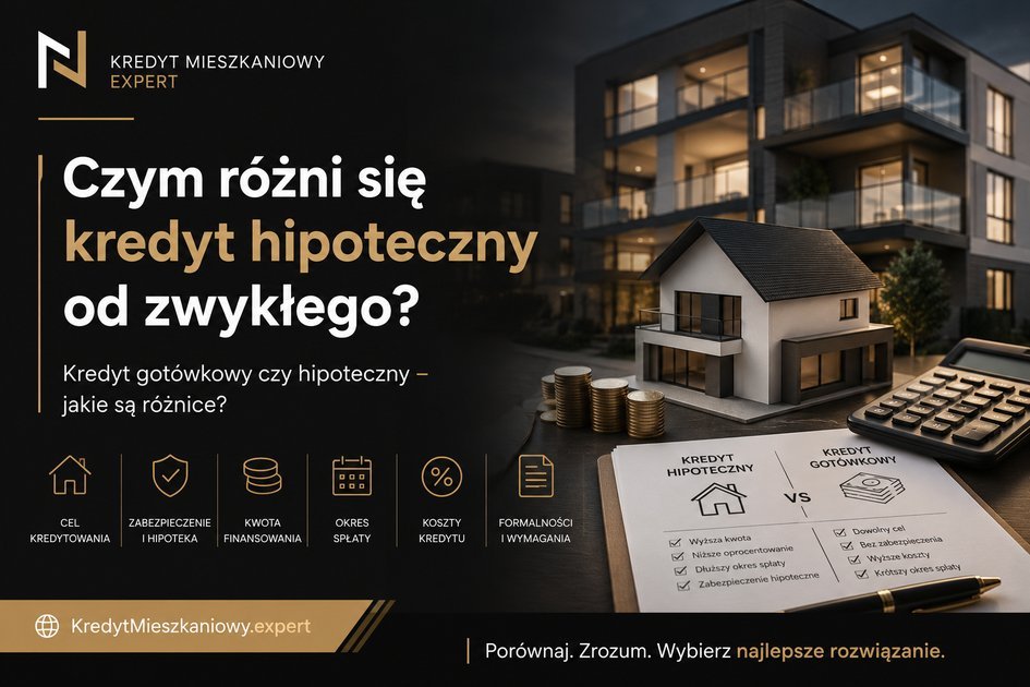 Czym różni się kredyt hipoteczny od zwykłego? Kredyt gotówkowy czy hipoteczny – jakie są różnice?