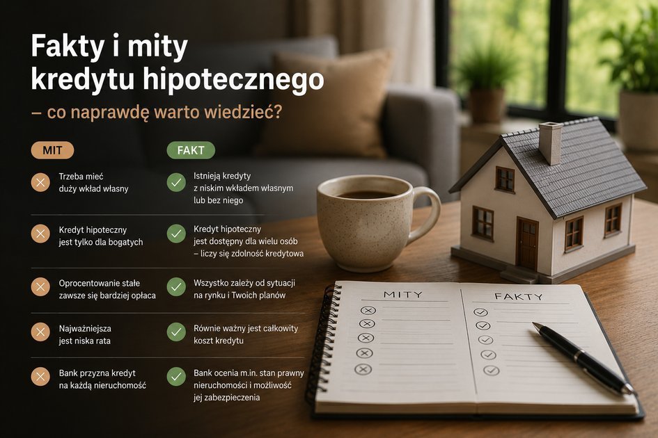 Fakty i mity kredytu hipotecznego – co naprawdę warto wiedzieć?