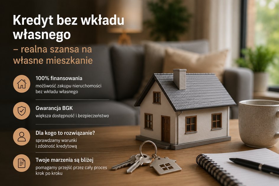 Kredyt bez wkładu własnego – realna szansa na własne mieszkanie