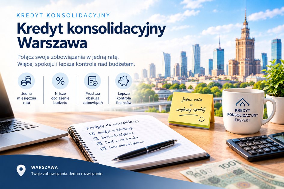 Kredyt konsolidacyjny Warszawa